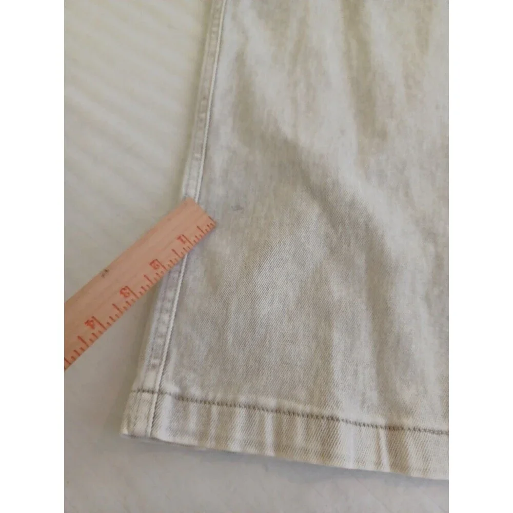 Universal Thread beige wide leg cropped jeans women's 12 neutral stonewash